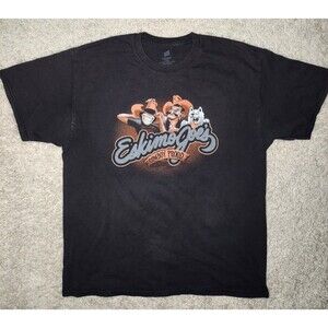 Eskimo Joe’s Cowboy Proud Black Graphic T-Shirt OSU Orange Power Sz L